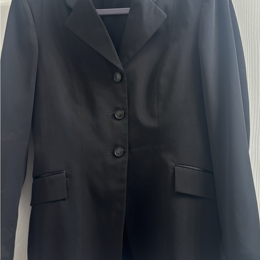 Grand Prix black show coat size 12r fits like a women’s size 6